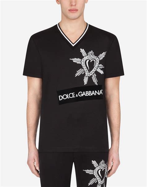 dolce and gabbana v neck t shirt